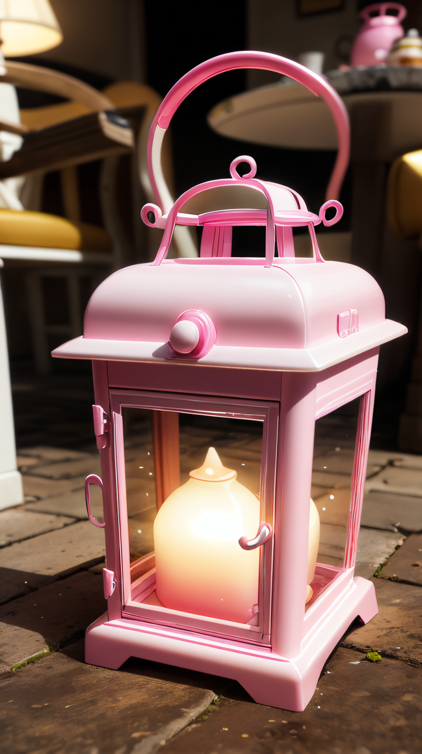 <lora:BarbieCore:0.8> BarbieCore lantern, (shiny plastic:0.8), (pink and white:0.9), (pastel:0.85)